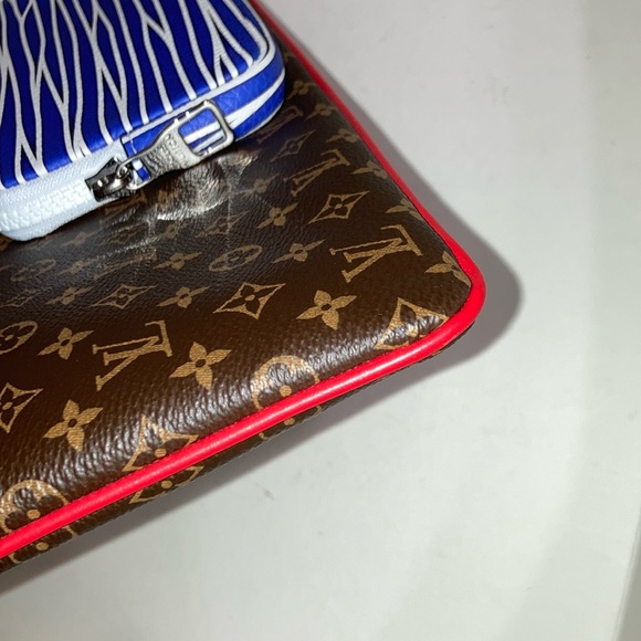 🕹️ Louis Vuitton 🕹️ Monogram A4 Multipocket Pochette Clutch/Laptop Bag  NWT - Picture 12 of 16